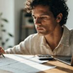 Pessoa analisando gráficos financeiros em celular e notebook, para o artigo Empreendedorismo: como começar o seu negócio d...
