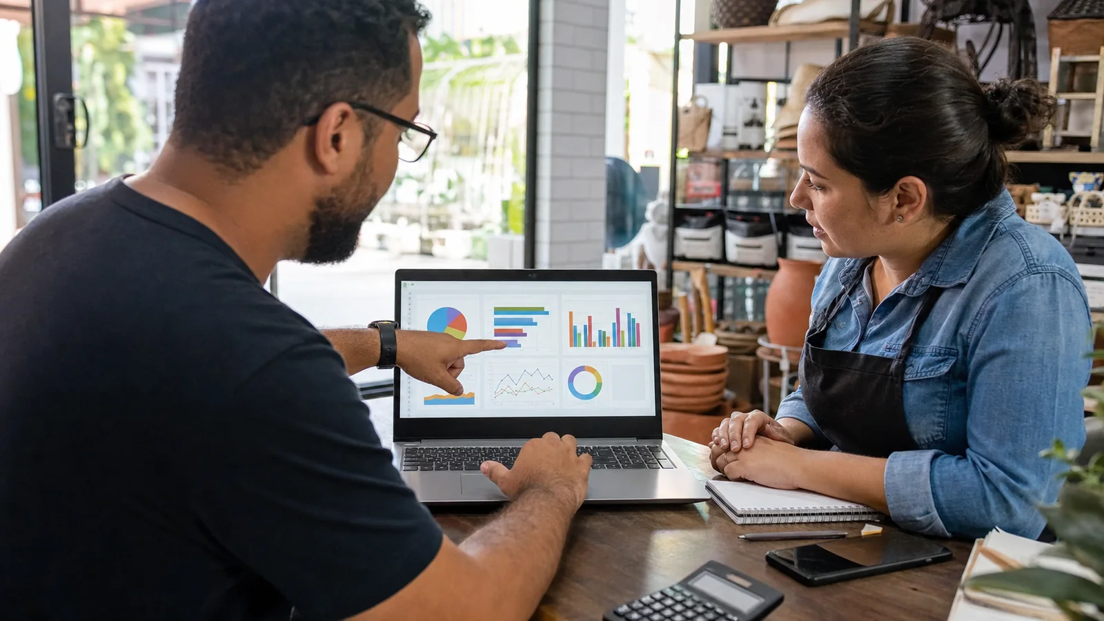 Profissional criando planilhas de gestão financeira no Excel