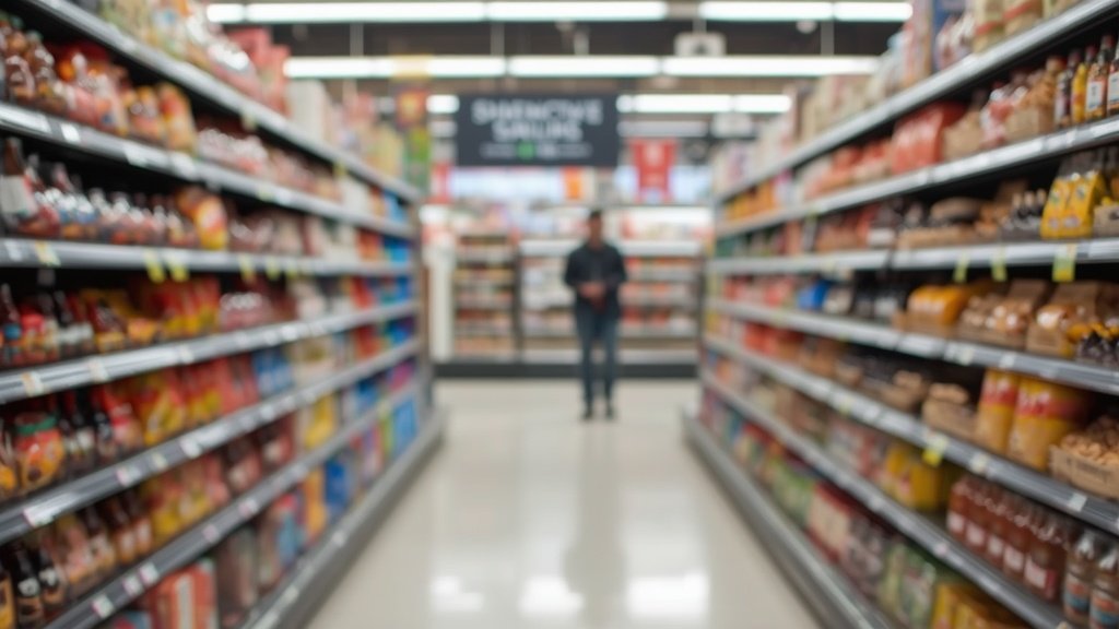 Pessoa brasileira trabalhando em ambiente digital profissional para ilustrar Como economizar no supermercado sem cair em pegadinhas de.
