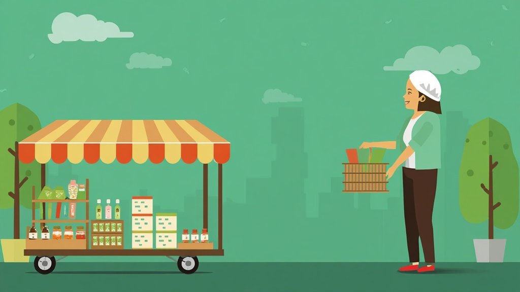 Pessoa brasileira trabalhando em ambiente digital profissional para ilustrar Como montar um negócio de entrega rápida no bairro, com mesa.