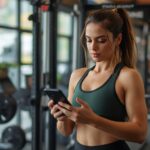 Pessoa brasileira trabalhando em ambiente digital profissional no notebook e no celular para ilustrar Como vender marmitas fitness pelo.