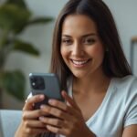 Pessoa brasileira trabalhando em ambiente digital profissional no notebook e no celular para ilustrar Como vender pelo TikTok Shop com.
