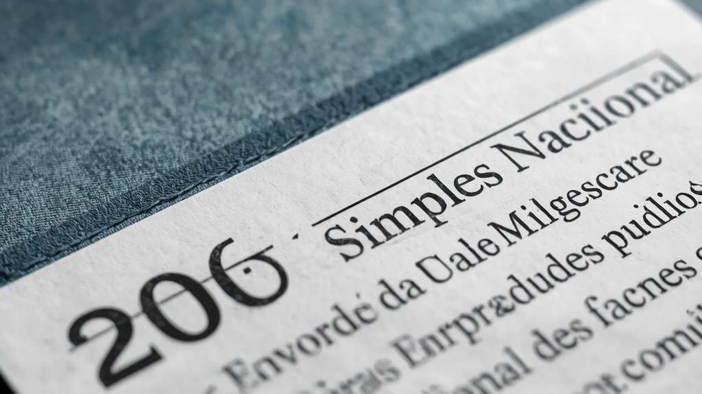 Pessoa brasileira trabalhando em ambiente digital profissional para ilustrar MEI excluído do Simples Nacional por dívida, com mesa.