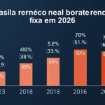 Pessoa brasileira trabalhando em ambiente digital profissional para ilustrar Retorno Real na Renda Fixa em 2026, com mesa organizada.